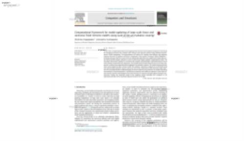 Computational framework for model updating of large scale linear and nonlinear finite element models using state of the art evolution strategy